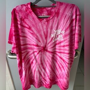 DREAM pink short- sleeve shirt, Size XL